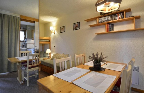 Belle Plagne Appartement | 100m du centre station, Rez-de-chaussée, vue pistes de ski, télévision, casier à ski, 28m²