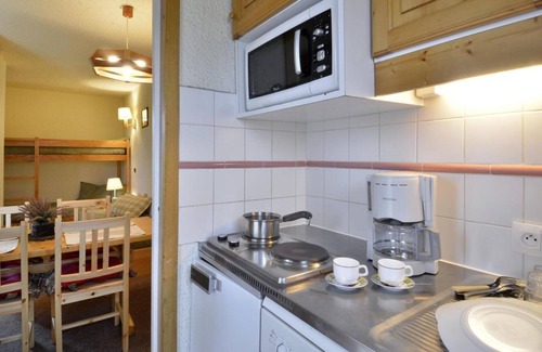 Belle Plagne Appartement | 100m du centre station, Rez-de-chaussée, vue pistes de ski, télévision, casier à ski, 28m²
