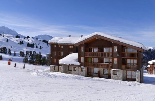 Belle Plagne Appartement | 100m du centre station, Rez-de-chaussée, vue pistes de ski, télévision, casier à ski, 28m²