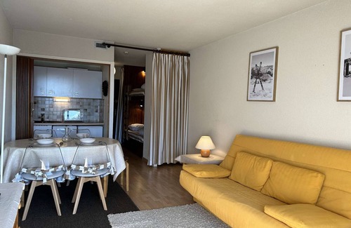 Montgenevre Appartement | Studio montagne 4 pers. avec balcon, pistes à 100m, parking, local à skis - Montgenèvre