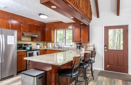 Keezletown Maison | Ski Slope Views, Fireplace, Game Room & Loft Retreat