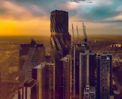 Melbourne Central Business District Appartement | Skyline Executive 2BR Suite Level 66 Corporate-Ready Next to Ritz