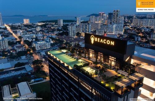 George Town Appartement | SkyPool with Seaview 8pax Beacon Executive Suites - Georgetown City Centre - 3km to Komtar