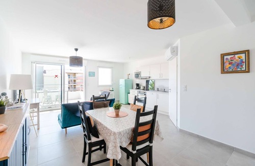 Narbonne-Plage Appartement | SL-B204 T3 climatisé dans résidence neuve, proche plage, WIFI inclus