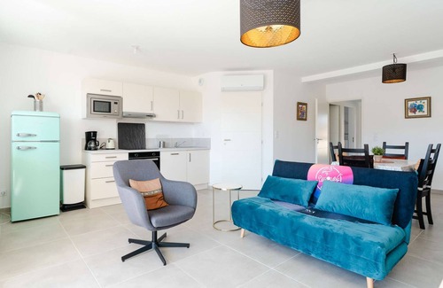 Narbonne-Plage Appartement | SL-B204 T3 climatisé dans résidence neuve, proche plage, WIFI inclus