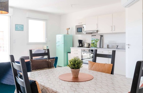 Narbonne-Plage Appartement | SL-B204 T3 climatisé dans résidence neuve, proche plage, WIFI inclus