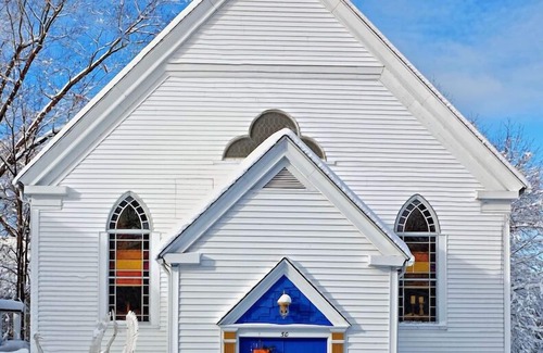 Wolfeboro Maison | Dormir comme un ange dans une Église vieille - Brown Chambre