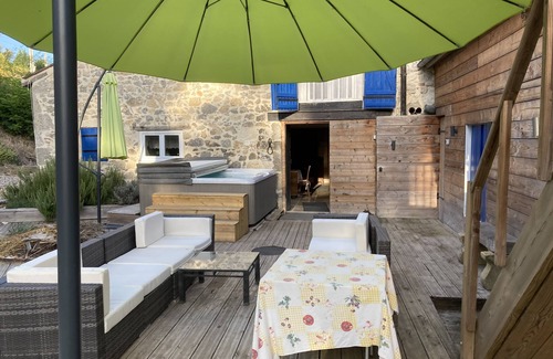Bazens Maison | Sleeps 4 ideal for 2 couples own pool,hot tub 2 gites side by side
