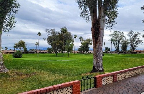 Sunland Village Maison | Snowbird-friendly golf-front home with pool, hot tub, grill, smart TVs, W/D, AC