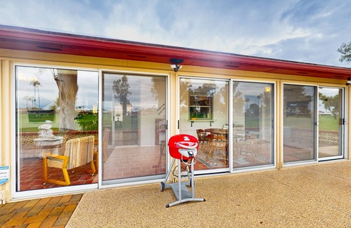 Sunland Village Maison | Snowbird-friendly golf-front home with pool, hot tub, grill, smart TVs, W/D, AC
