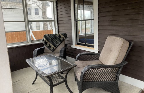 Patten Maison | Snowmobile trail access. Room for multi-vehicle/trailer parking.