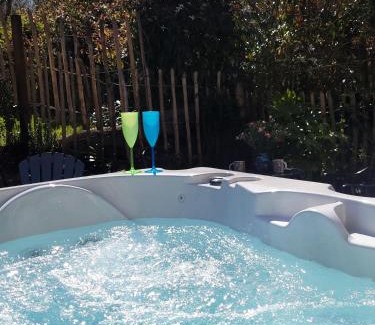 Blaencelyn Maison | Snuggle hot tub Dolgoy