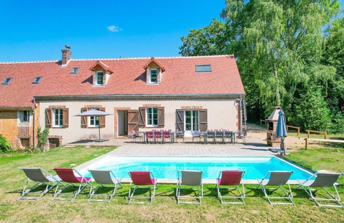 Beaumont-les-Autels Villa | So Villa Moulin du Vinet (28) - Piscine chauffée - Basket - 1h30 Paris - 26p.