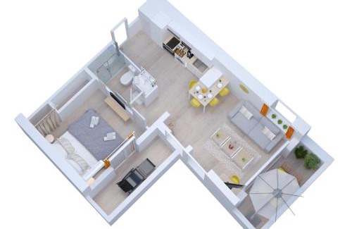 Chalons-en-Champagne Appartement | Soleil d'Été - Netflix & Wifi - Balcon - Climatisation - Parking Gratuit - check-in 24H24 - Emplacement Vélos - GoodMarning