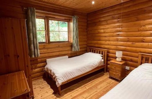 Aymestrey Appartement | Solid Log Cabin With Private Hot Tub - Oak