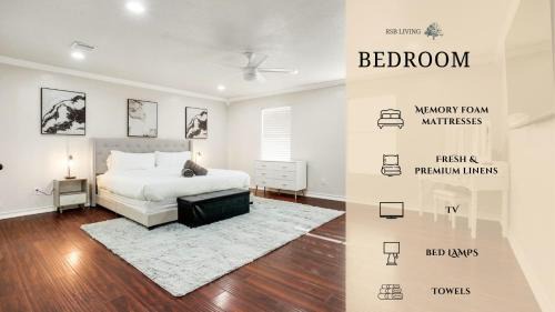 South Arlington Maison | Sophisticated 5BR 2,5BA Holiday Villa - Pool Sauna Hot Tub