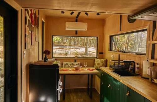 Cambridge Maison | Tiny house-Design-Douche-Vue sur Montagne-Oak House