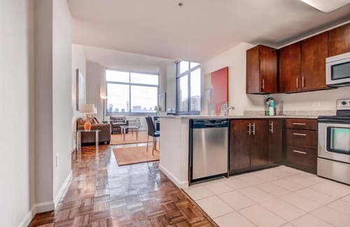 Hudson Exchange Appartement | Spacious 2BR | Full Kitchen | Minutes to PATH | Jersey City by GLS