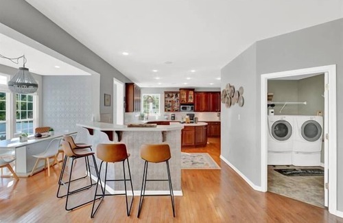 Cape May Court House Maison | spacious 5,500 square foot home located on one acre property, is fully fenced and Great for larger groups, comfortably accommodating 24 total guests.
