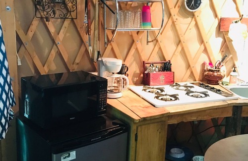 Trumansburg Cabine | La yourte spacieuse et aérée est délicieuse pour le glamping dans le confort!