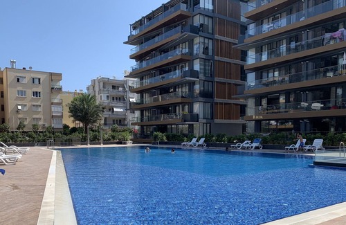 Kaleici Maison | Spacious apartment with 160m² pool, 3 bedrooms, 2 bathrooms, living room and kitchen