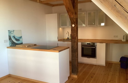 Liepe Appartement | Spacious architect's apartment, swimming pond, sauna, bird tours