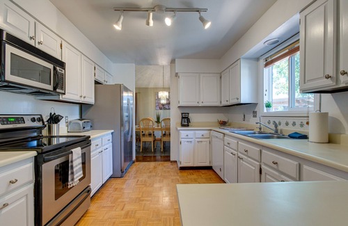 Aurora Maison | Spacious Aurora Retreat w/ Game Room + Hot Tub!