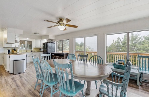 Rockaway Beach Maison | Spacious dog-friendly home with ocean views, full kitchen, washer & dryer