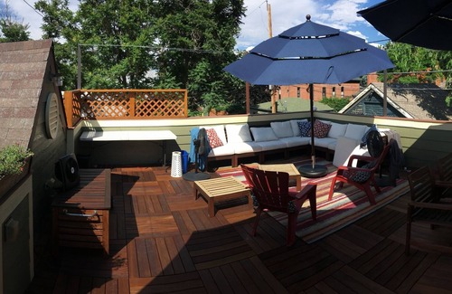 Curtis Park Maison | Spacious Lounging Comfort w/ 500 sqft Rooftop Deck Overlooking Downtown Denver