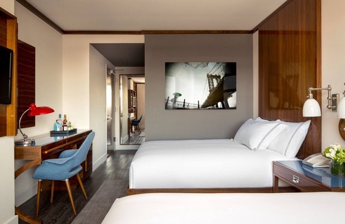 Hudson Square Hôtel | Spacious Room in Chic SoHo Hotel w/ Rooftop Bar & Stunning Hudson River Views