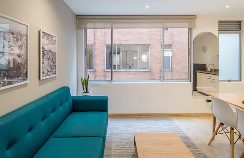 Financial District Appartement | Spectacular High-End Apartment in Chapinero Alto with Wifi