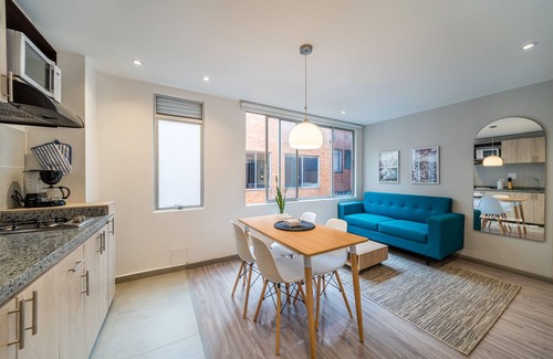 Financial District Appartement | Spectacular High-End Apartment in Chapinero Alto with Wifi