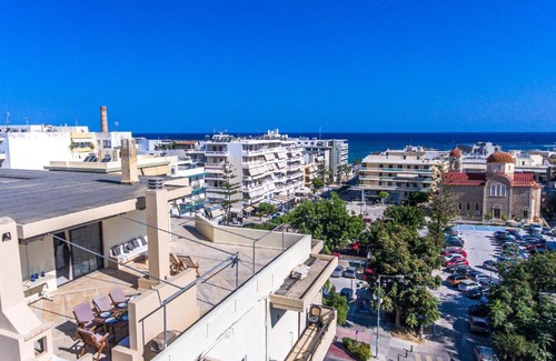 Rethymno Appartement | Spectacular Penthouse Apt at Rethymnon Beach