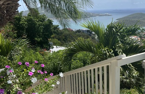 Estate Solberg Villa | Spectacular View of St Thomas Harbor from both floors & Pool at Bettye’s Villa.