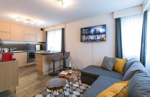 Engelberg Appartement | Spirit Apartments - Studio 1 und 2 - Küche - Parkplatz