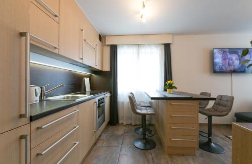 Engelberg Appartement | Spirit Apartments - Studio 1 und 2 - Küche - Parkplatz