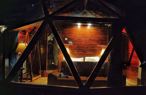 Dharamshala Cabine | Starlit Dome by Heaven's View B&B Mcleod Ganj 1st and only geodesic wooden dome.