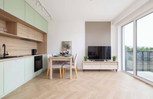 Zywiec Appartement | Stawy 26 | Żywiec | Pastel Apartment | Parking