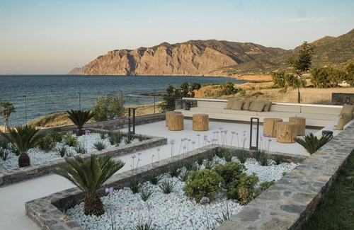 Mochlos Villa | Séjour Instyle avec une vue infinie sur la mer et la nature crétoise