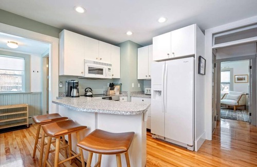 Ogunquit Maison | Steps to Beach & Downtown OGT | Porch w Ocean View