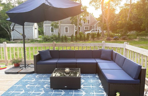 Campground Landing Maison | Steps to private bay beach (0.2 mi). Central AC.
