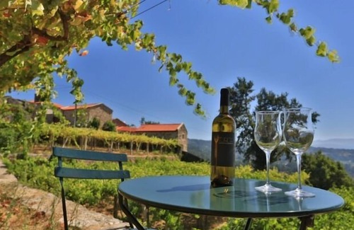 A Caniza Cottage | Maison en pierre à côté d'un vignoble pour 2 personnes. Animaux acceptés.