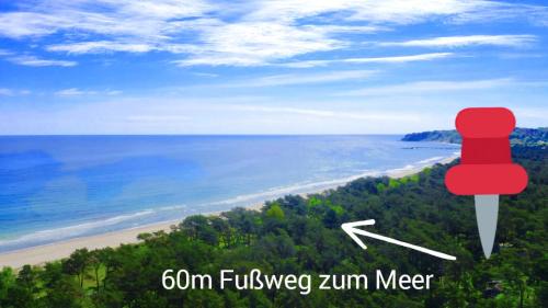 Gohren Maison | Strandhaus Rügen - Meerblick, Sauna, Kamin & Whirlpool