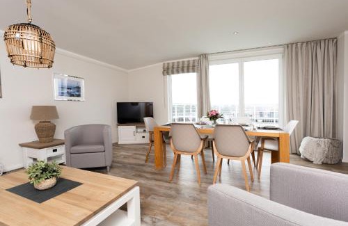 Binz Appartement | strandnahe FeWo mit Meerblick, Dachterrasse und 2 Schlafzimmern,Residenz Bel Vital - Kategorie F