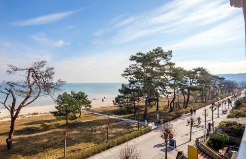 Binz Appartement | Strandvillen Binz - Ferienwohnung mit Meerblick, 1 Schlafzimmer und Balkon SV-762
