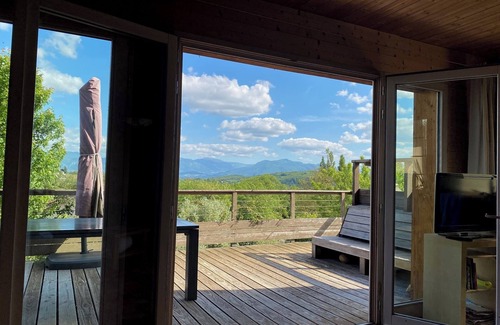 Saint-Antoine-l'Abbaye Maison | Straw and earth house, view of the Vercors, pets welcome
