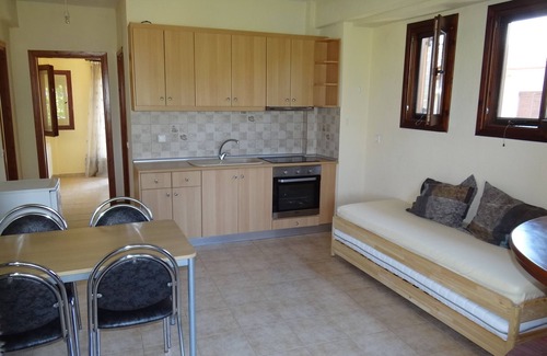 Olympiada Appartement | Struma Dolinata Beach: appartement pour 5 pers. avec vue sur mer à 150m de la plage