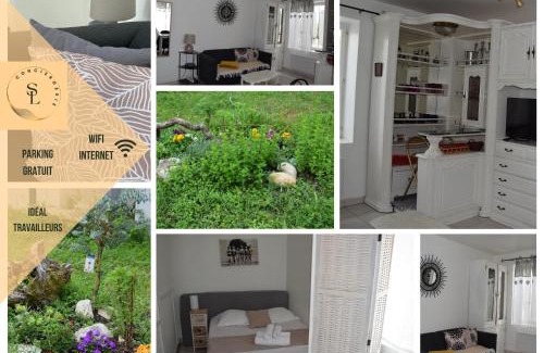 Saint-Priest Appartement | Studio évasion campagnarde avec jardin et parking, proche de Eurexpo et GroupamaStadium