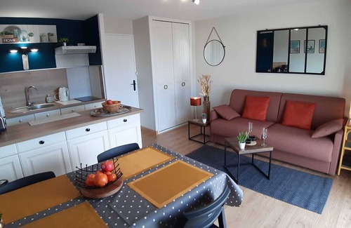 Stella-Plage Appartement | Studio 1 - 4 pers à 300m de la plage avec vue mer