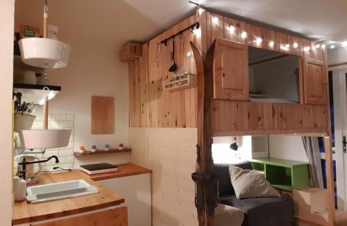 Les Deux Alpes Appartement | Studio Alpheratz Forest - 1 à 3 pers - WIFI, balcon, vue piste et glacier Muzelle, calme, proche commerces et pistes- TSC Super Venosc à 80m